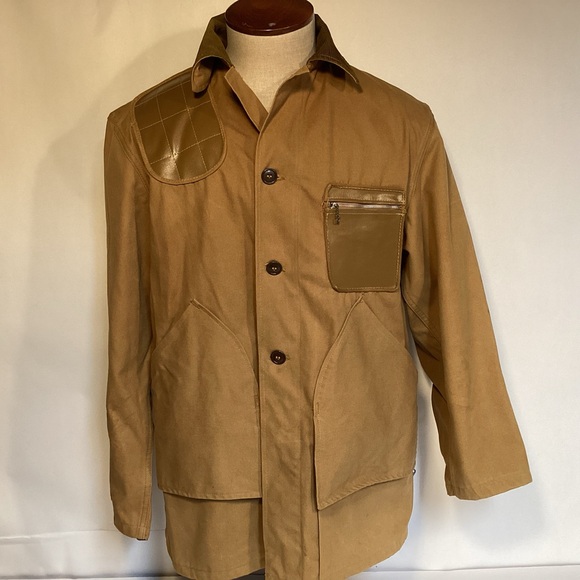 Vintage SafTbak Shooting Bird Hunting Canvas Mens Jacket size 40 made in USA - Picture 1 of 16